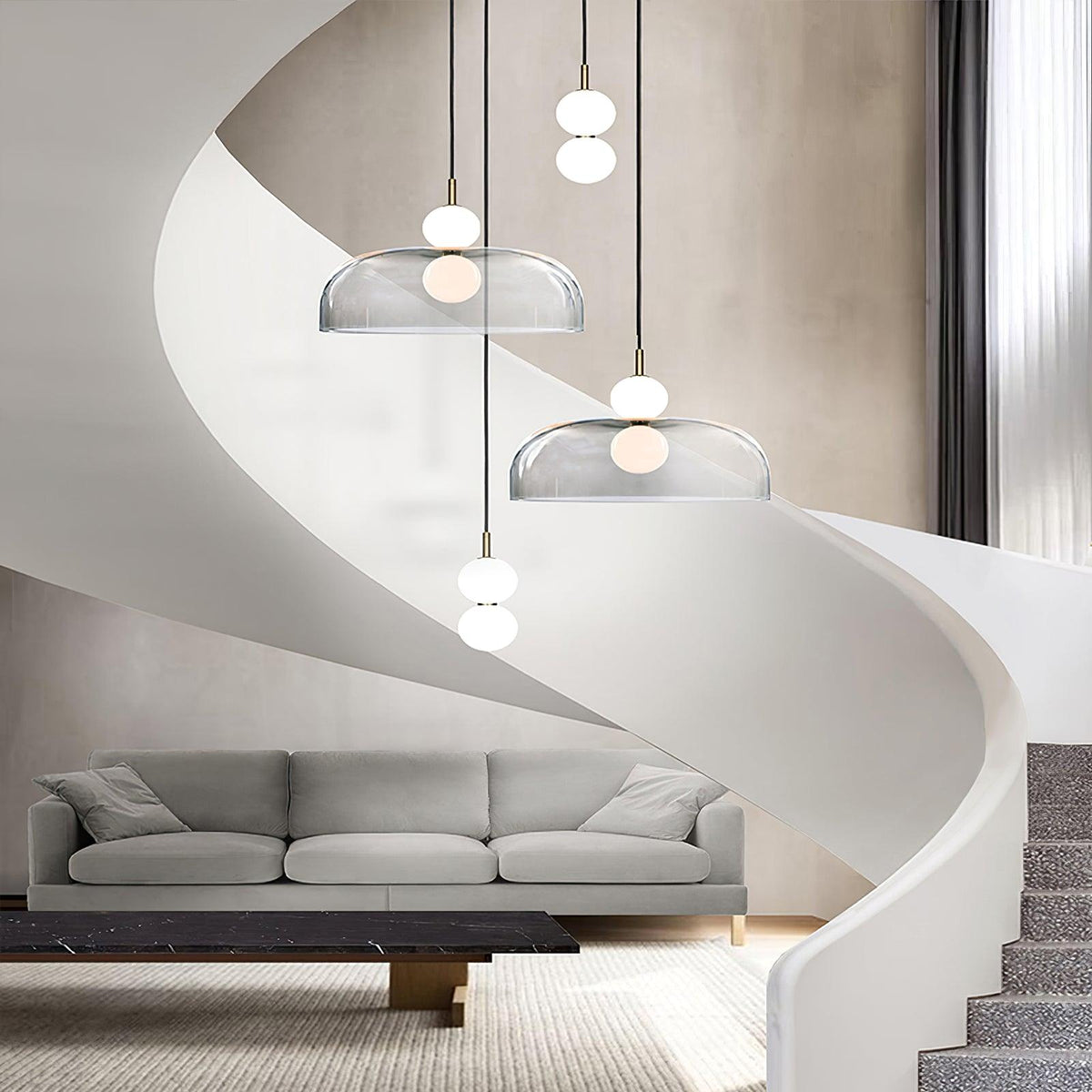 Celelia lámpara colgante moderna minimalista de vidrio