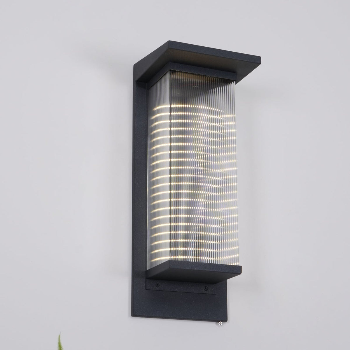 Corvian Dependable Única Caja Solar aplique de pared de Pared
