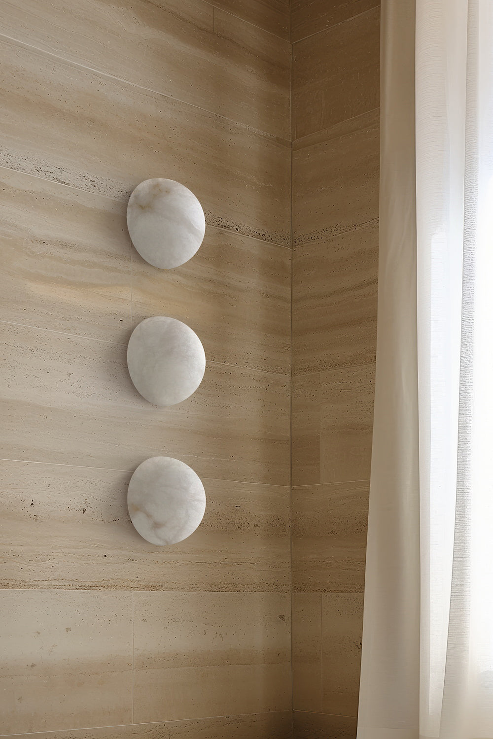 Nyraean aplique de pared alabastro