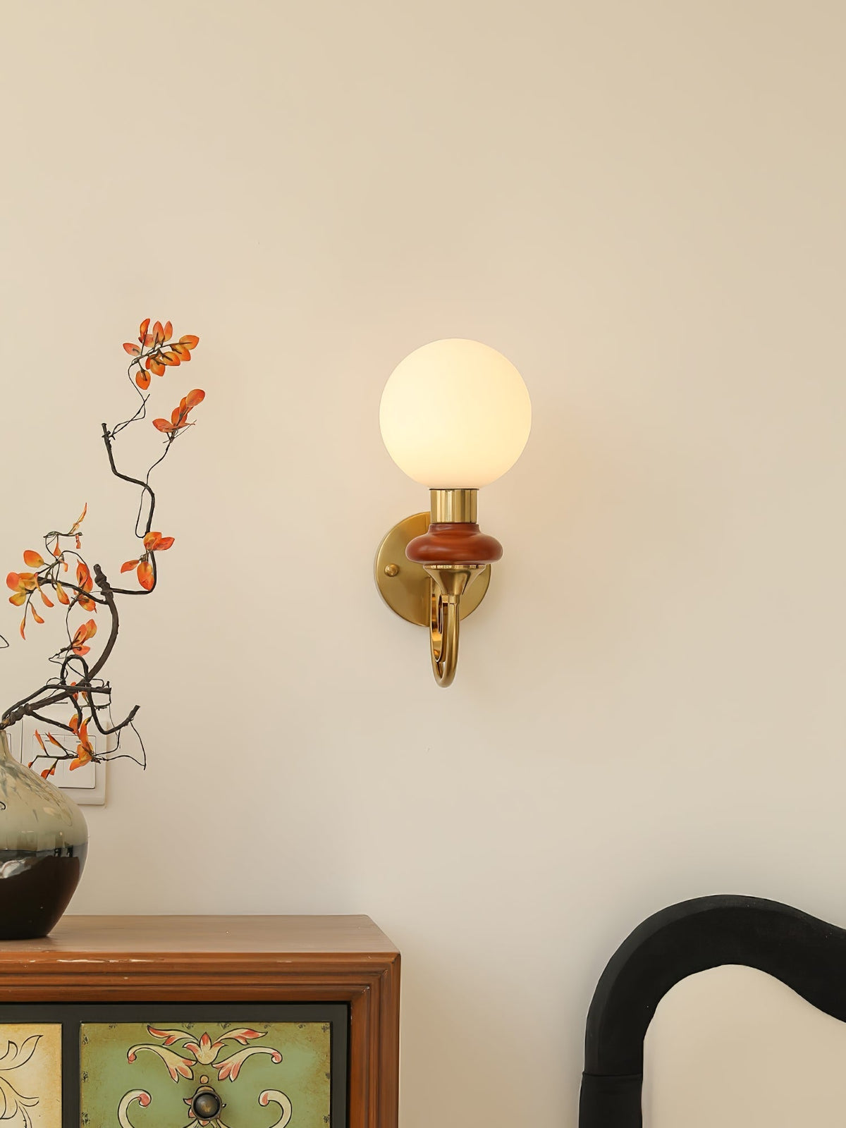 Bela aplique de pared Premium de vidrio nórdico artístico