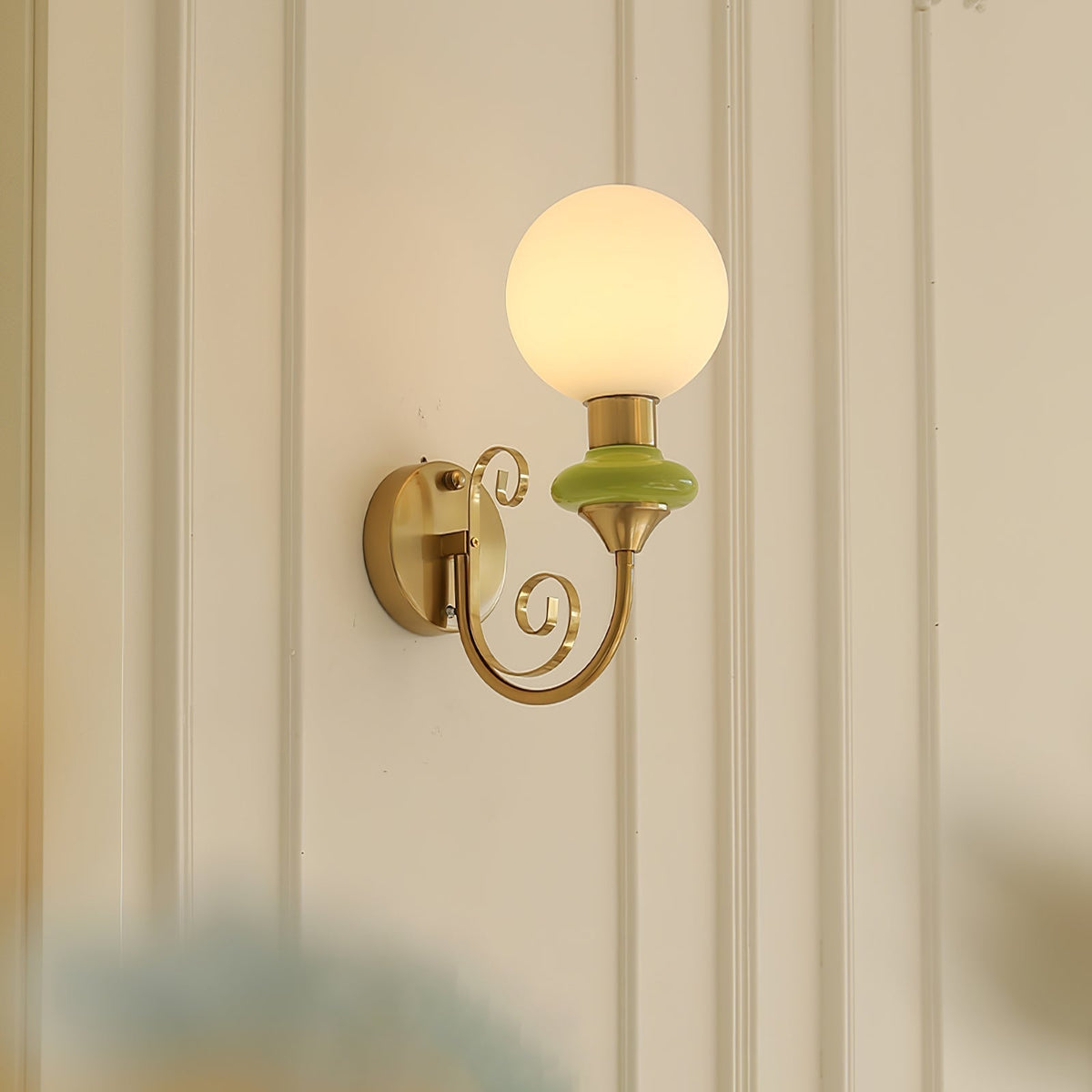 Bela aplique de pared Premium de vidrio nórdico artístico