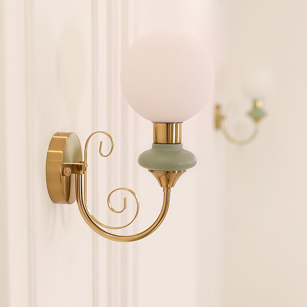 Bela aplique de pared Premium de vidrio nórdico artístico