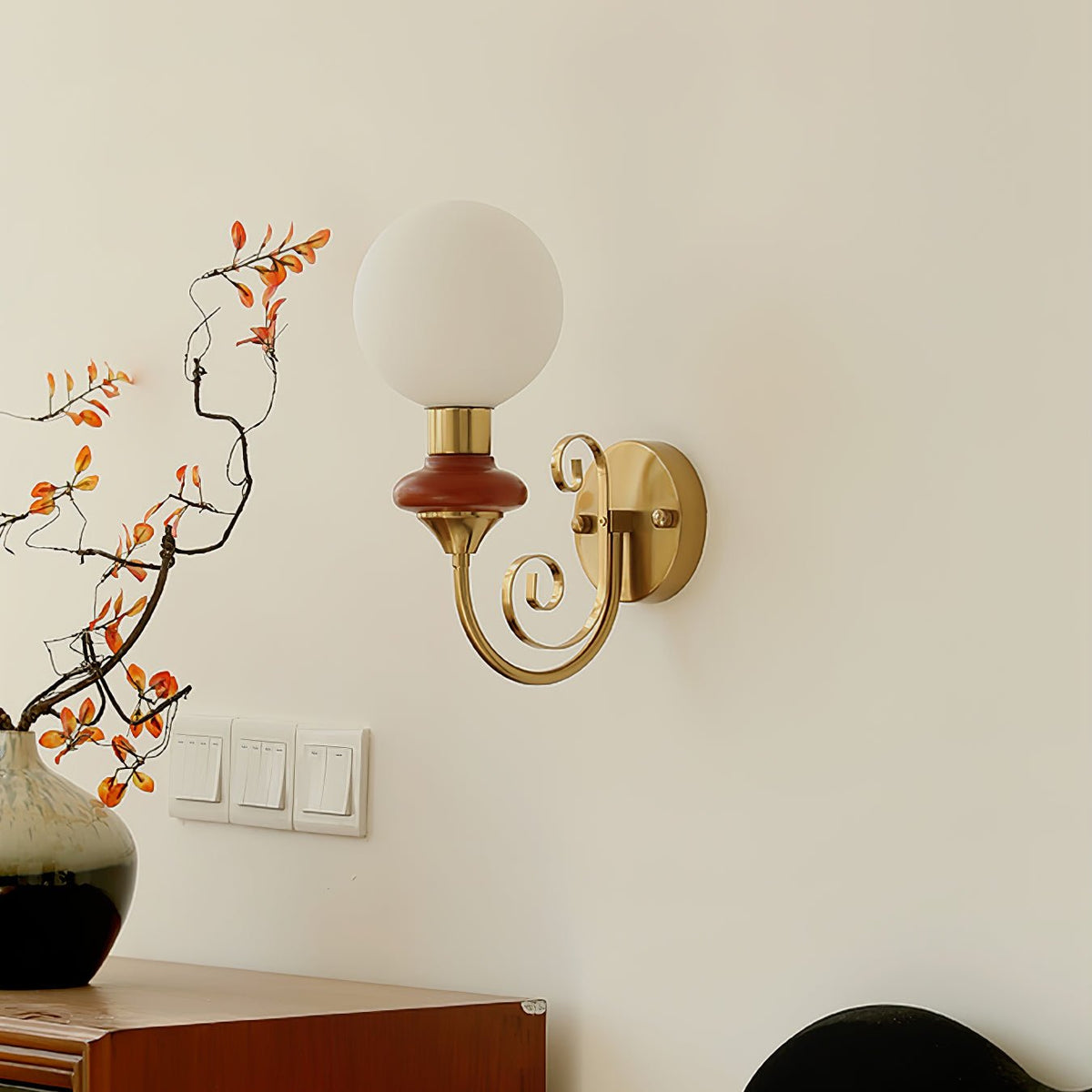 Whirl aplique de pared enchufe-in enchufable