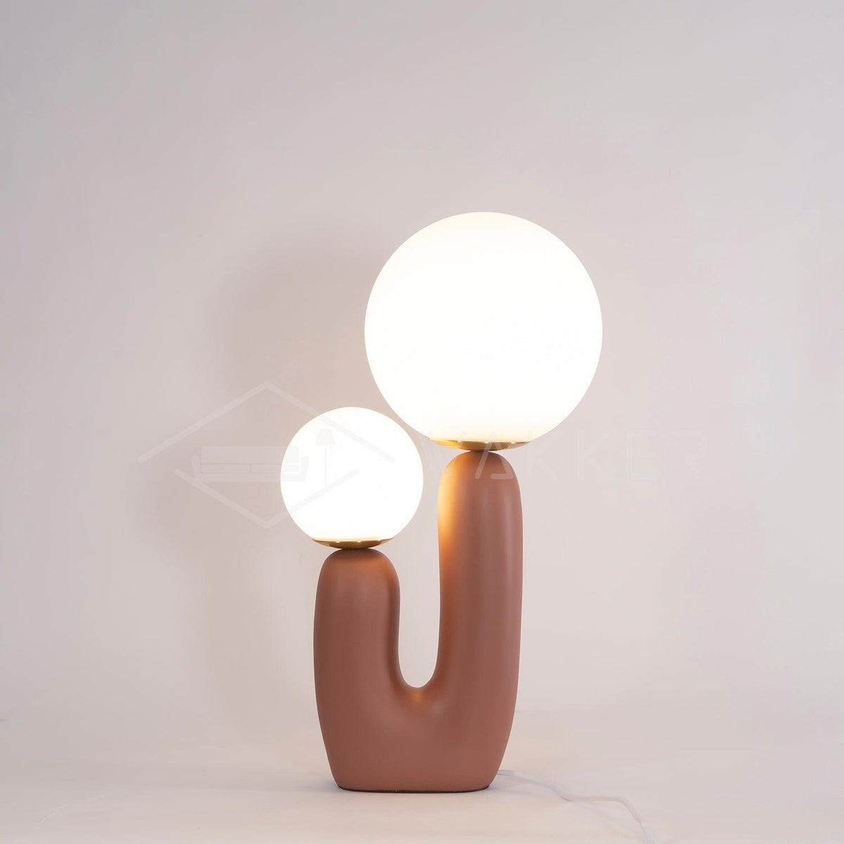 Fenix lámpara de mesa artística de resina