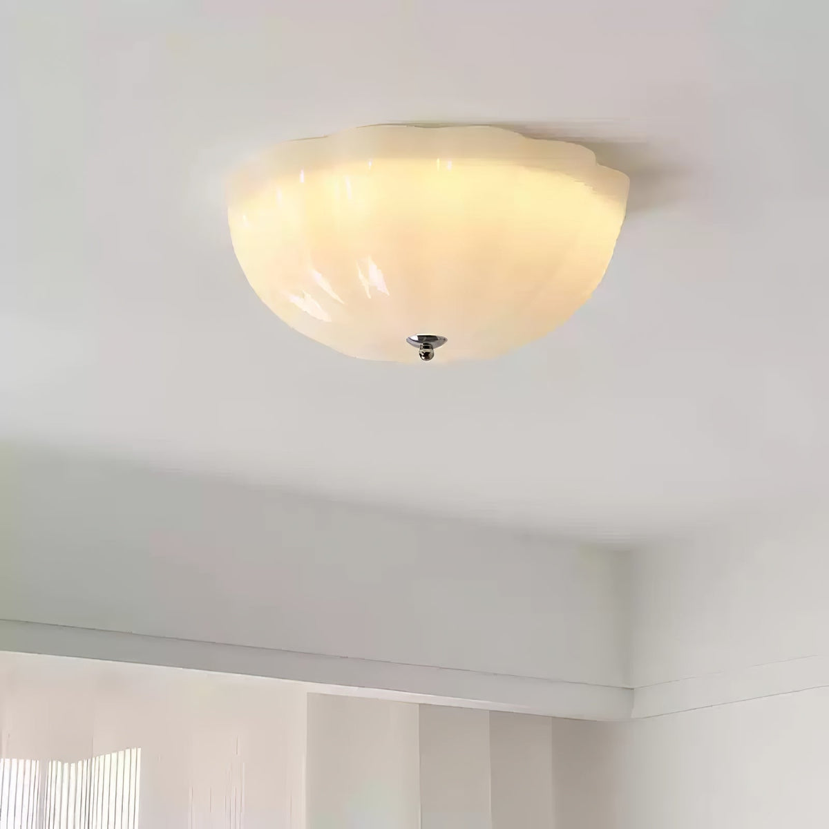 Uphaara lámpara de techo moderna minimalista con pantalla de vidrio opal