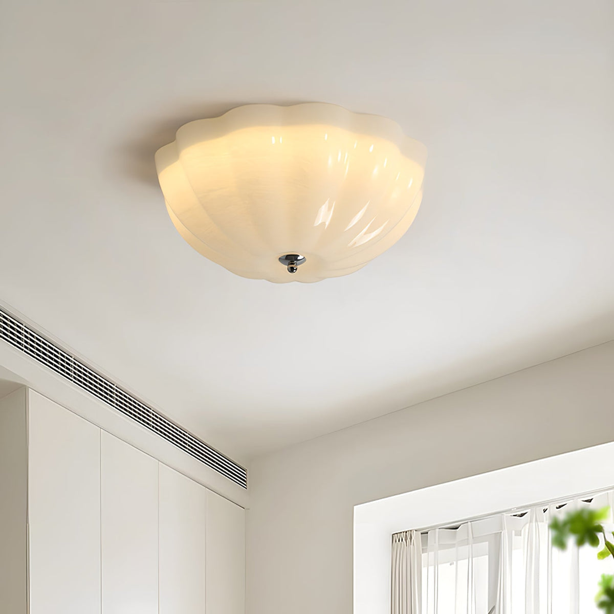 Uphaara lámpara de techo moderna minimalista con pantalla de vidrio opal