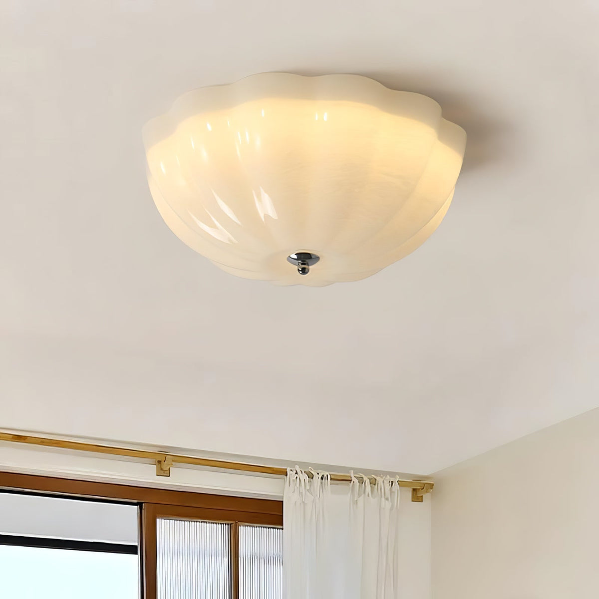 Uphaara lámpara de techo moderna minimalista con pantalla de vidrio opal