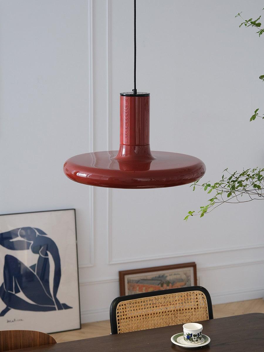 Seloz lámpara colgante de aluminio, cilindro y disco industrial
