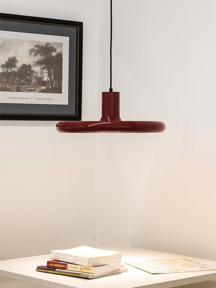 Seloz lámpara colgante de aluminio, cilindro y disco industrial
