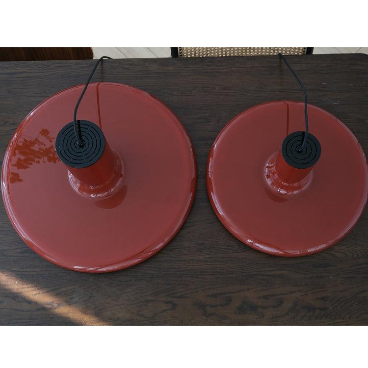 Seloz lámpara colgante de aluminio, cilindro y disco industrial