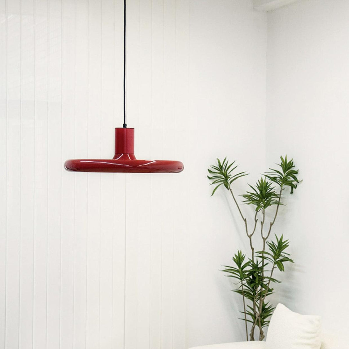 Seloz lámpara colgante de aluminio, cilindro y disco industrial
