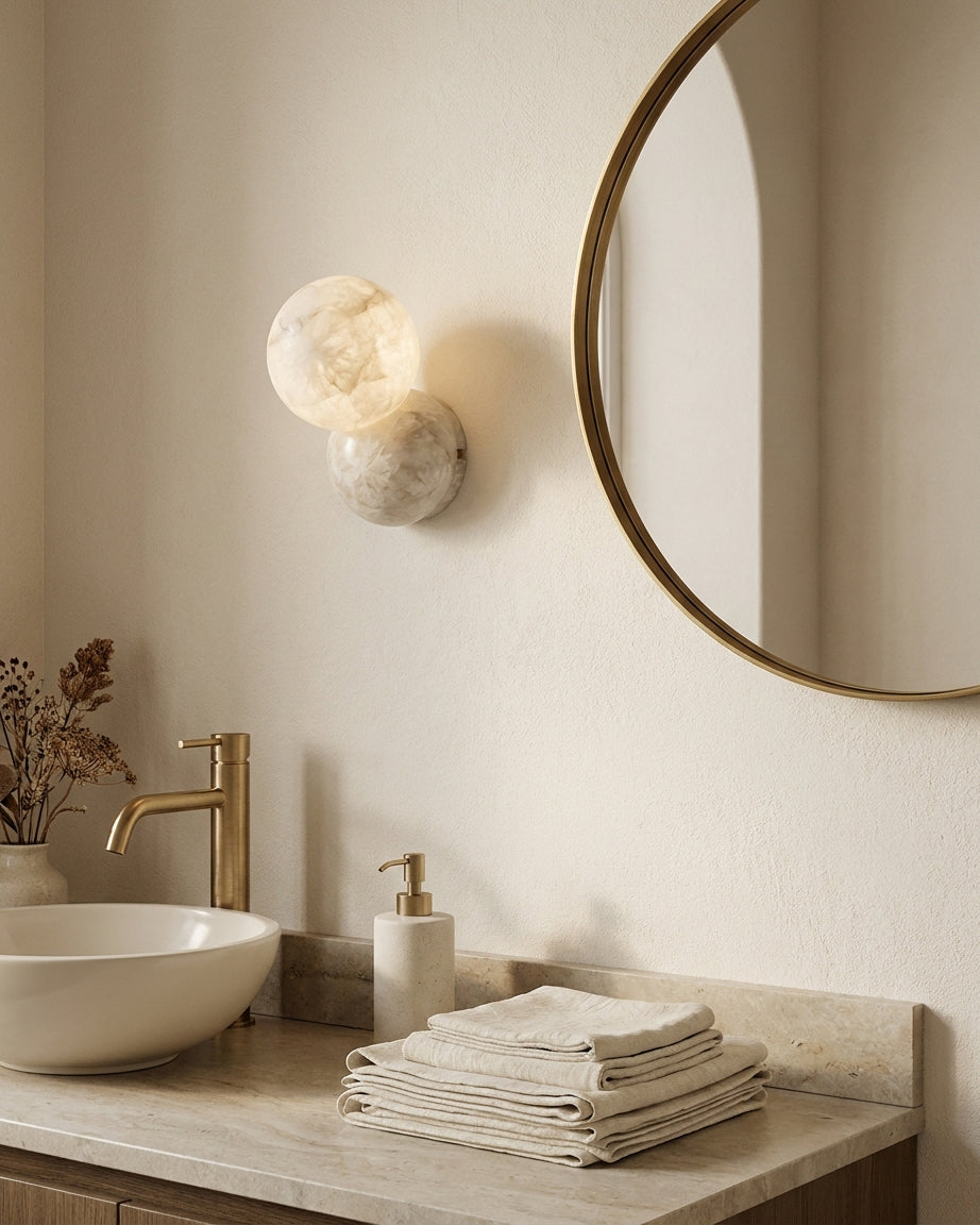 Aveniraya aplique de pared de alabastro