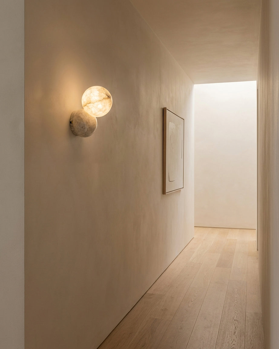 Aveniraya aplique de pared de alabastro
