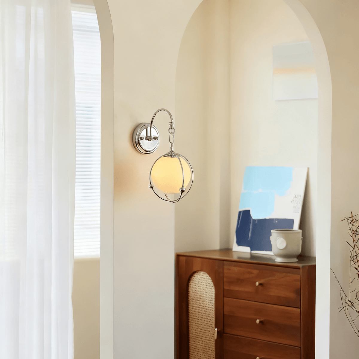 Veliselia aplique de pared Orb Cage
