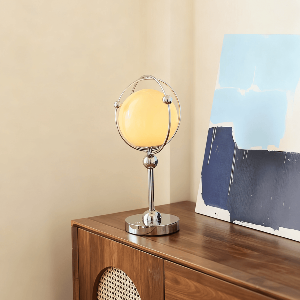 Norarira lámpara de mesa Orb Cage