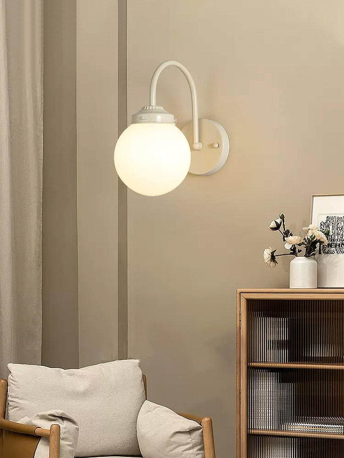 Zomareth aplique de pared Orb de superficie de vidrio