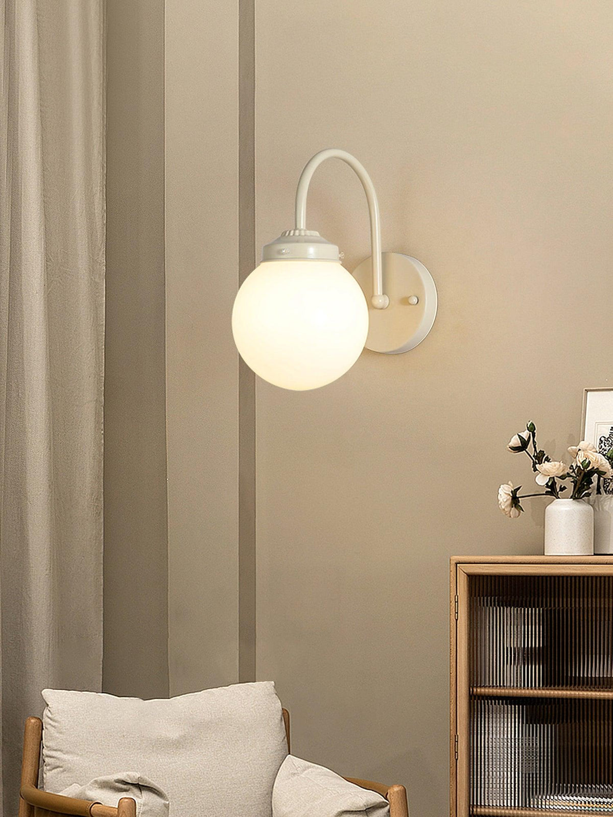 Zomareth aplique de pared Orb de superficie de vidrio
