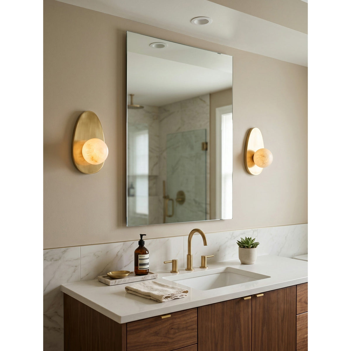 Orlisse aplique de pared alabastro