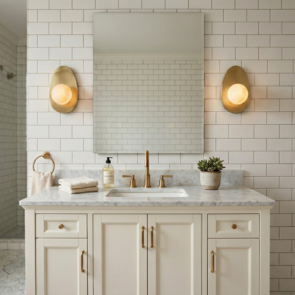 Orlisse aplique de pared alabastro