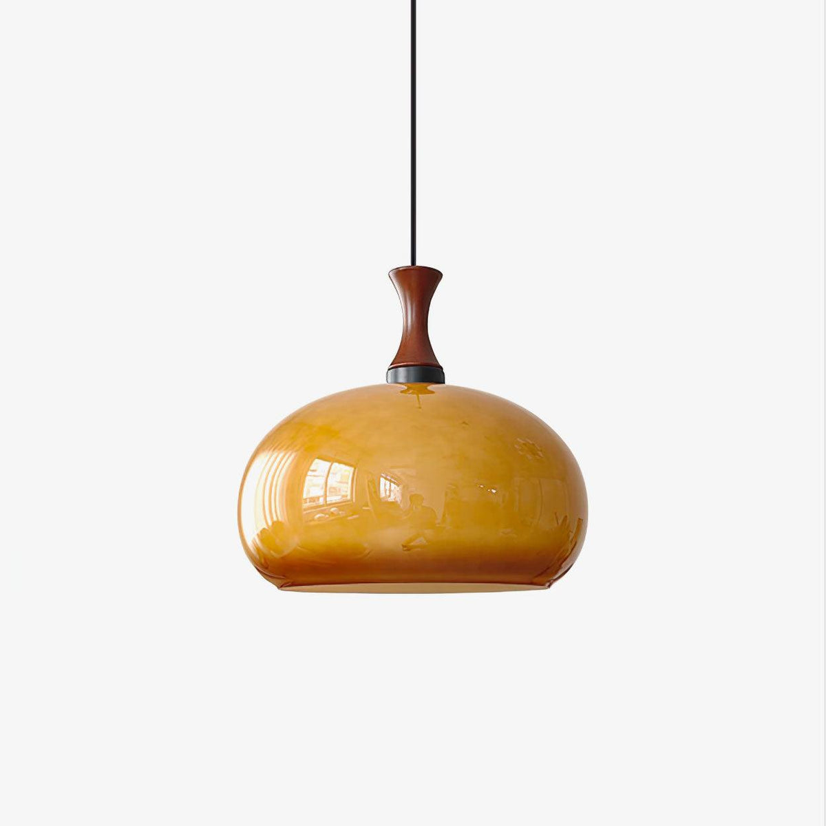 Gyls lámpara colgante moderna minimalista de madera y vidrio