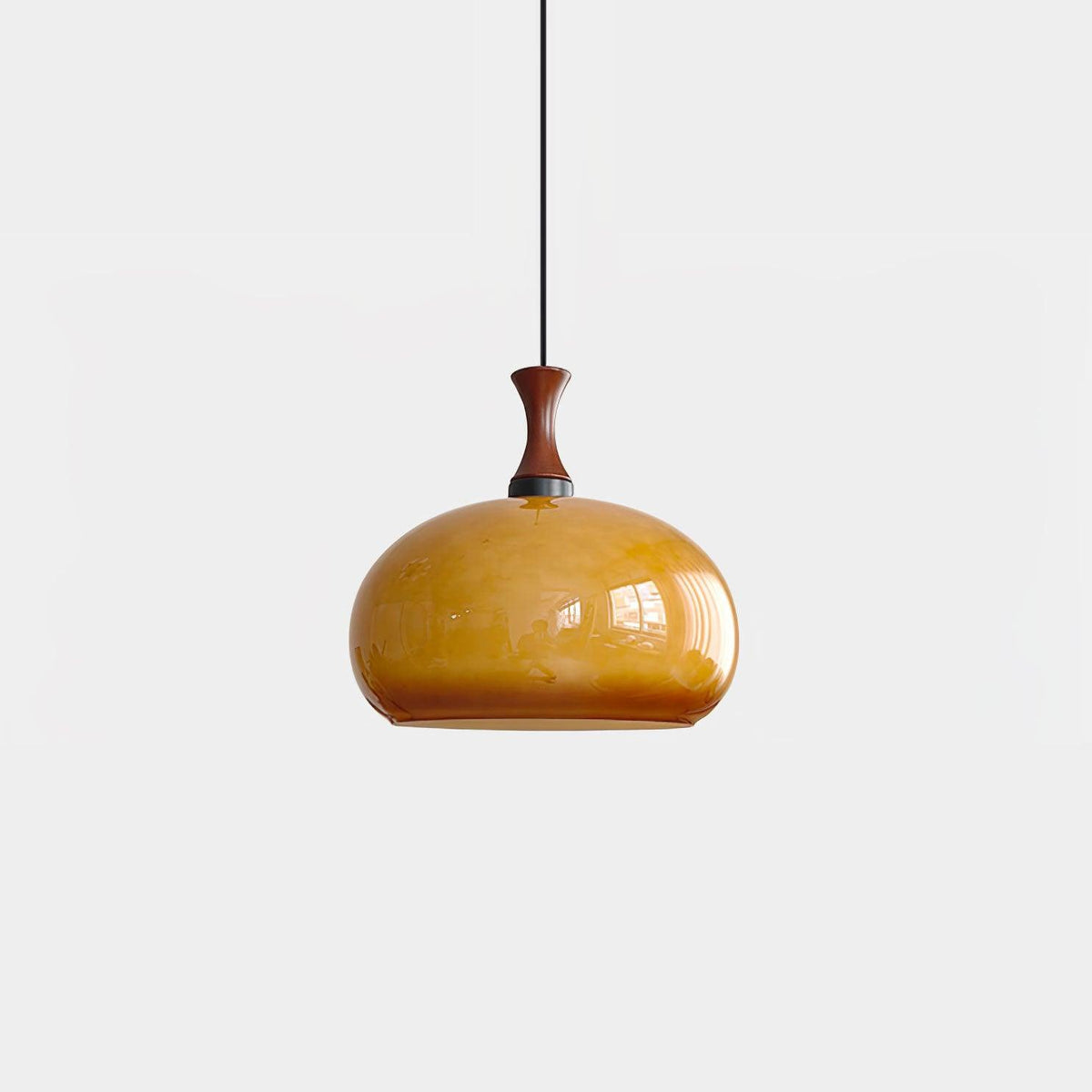 Gyls lámpara colgante moderna minimalista de madera y vidrio