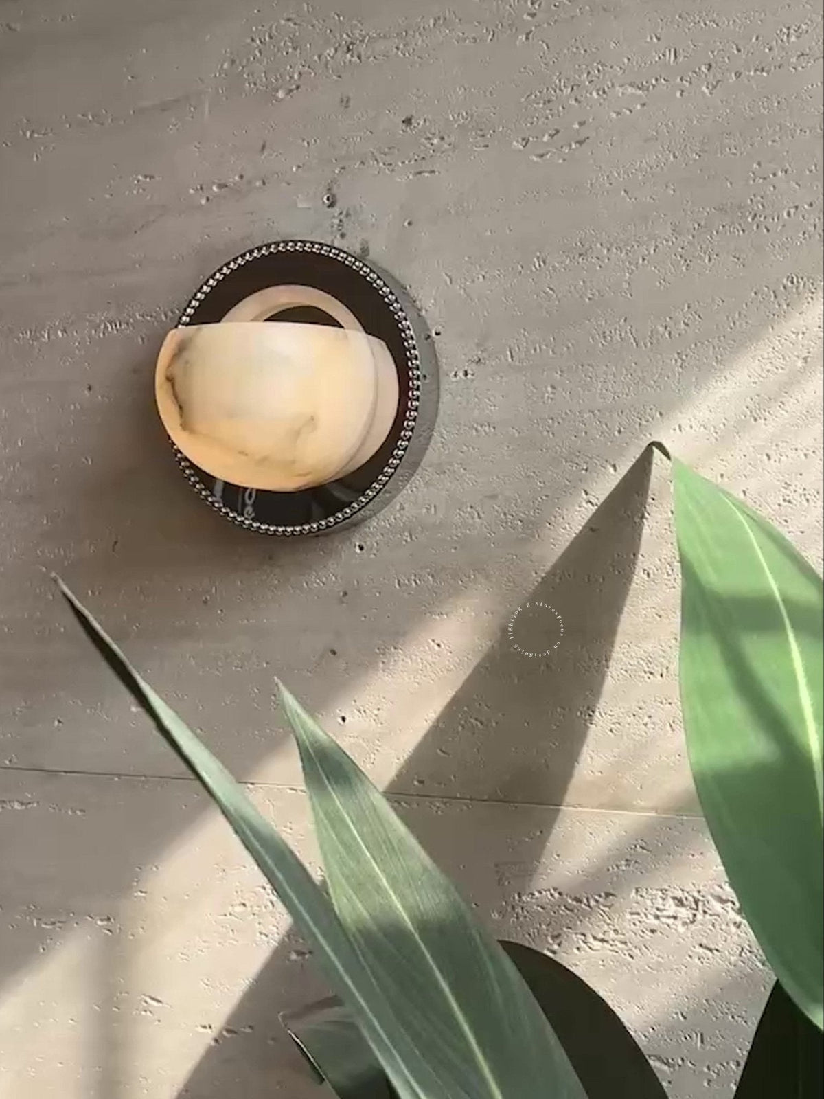 Albarelia aplique de pared en alabastro