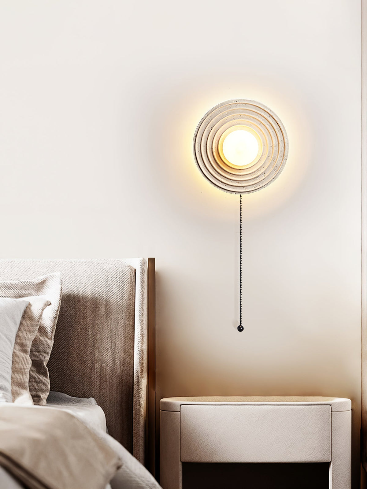 Zelirara aplique de pared con acabado en travertino
