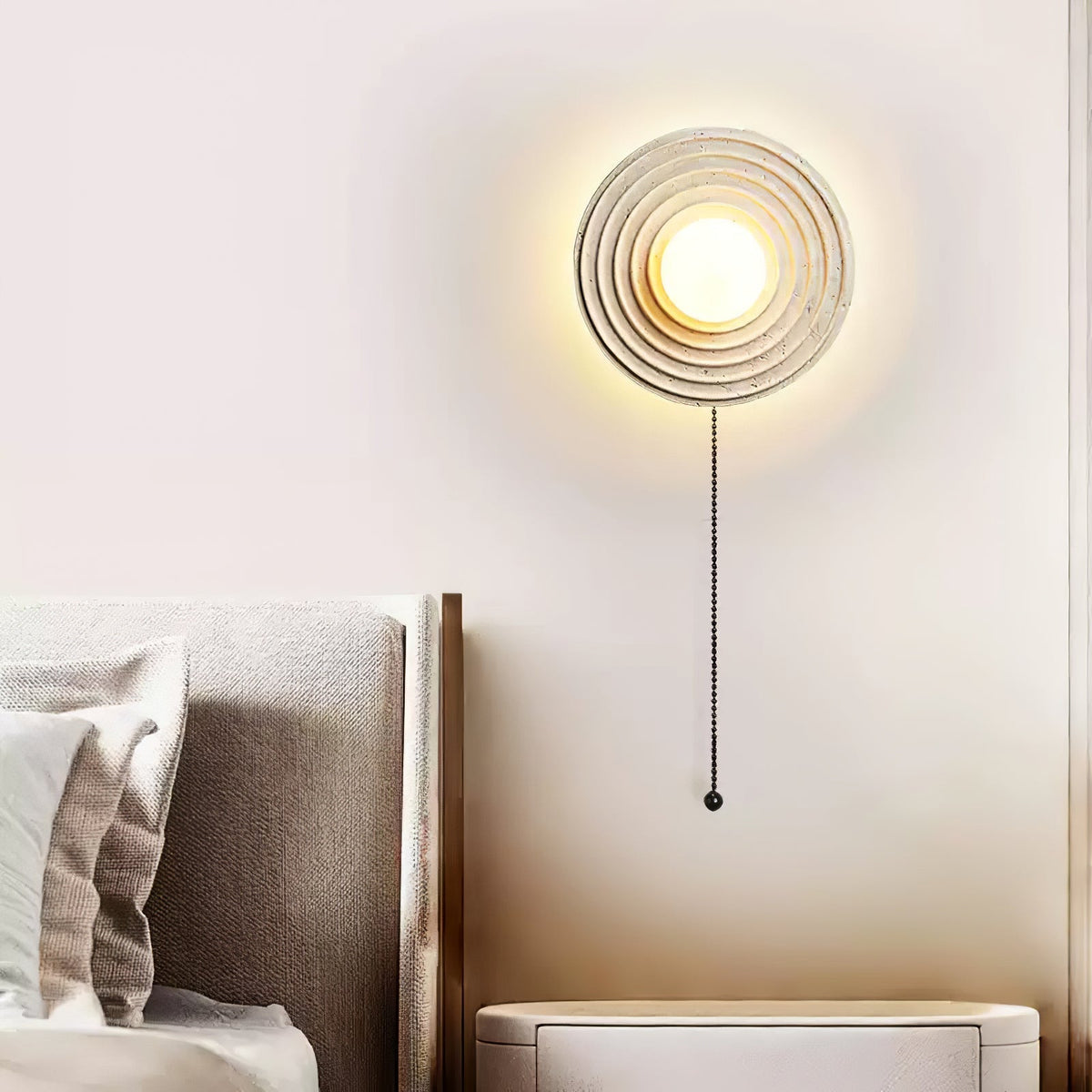 Zelirara aplique de pared con acabado en travertino