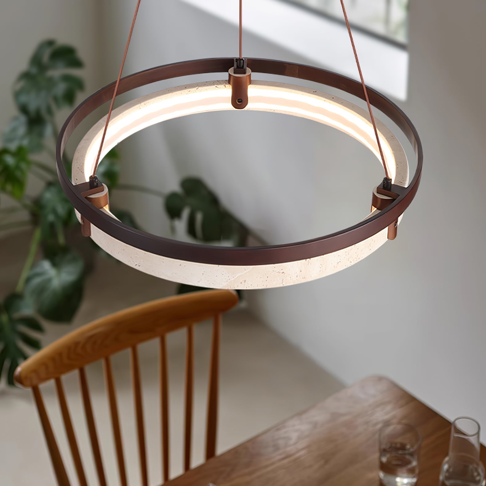 Veraearae Travertine Pendant Light - Letslighting