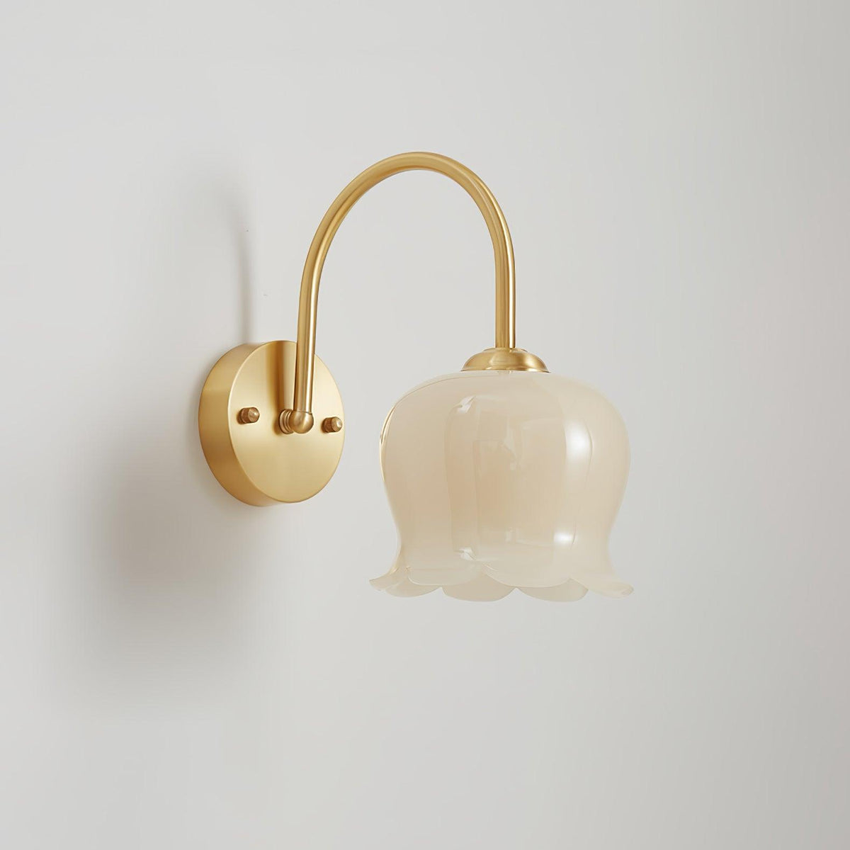 Avcarora aplique de pared Premium nórdico de latón y vidrio