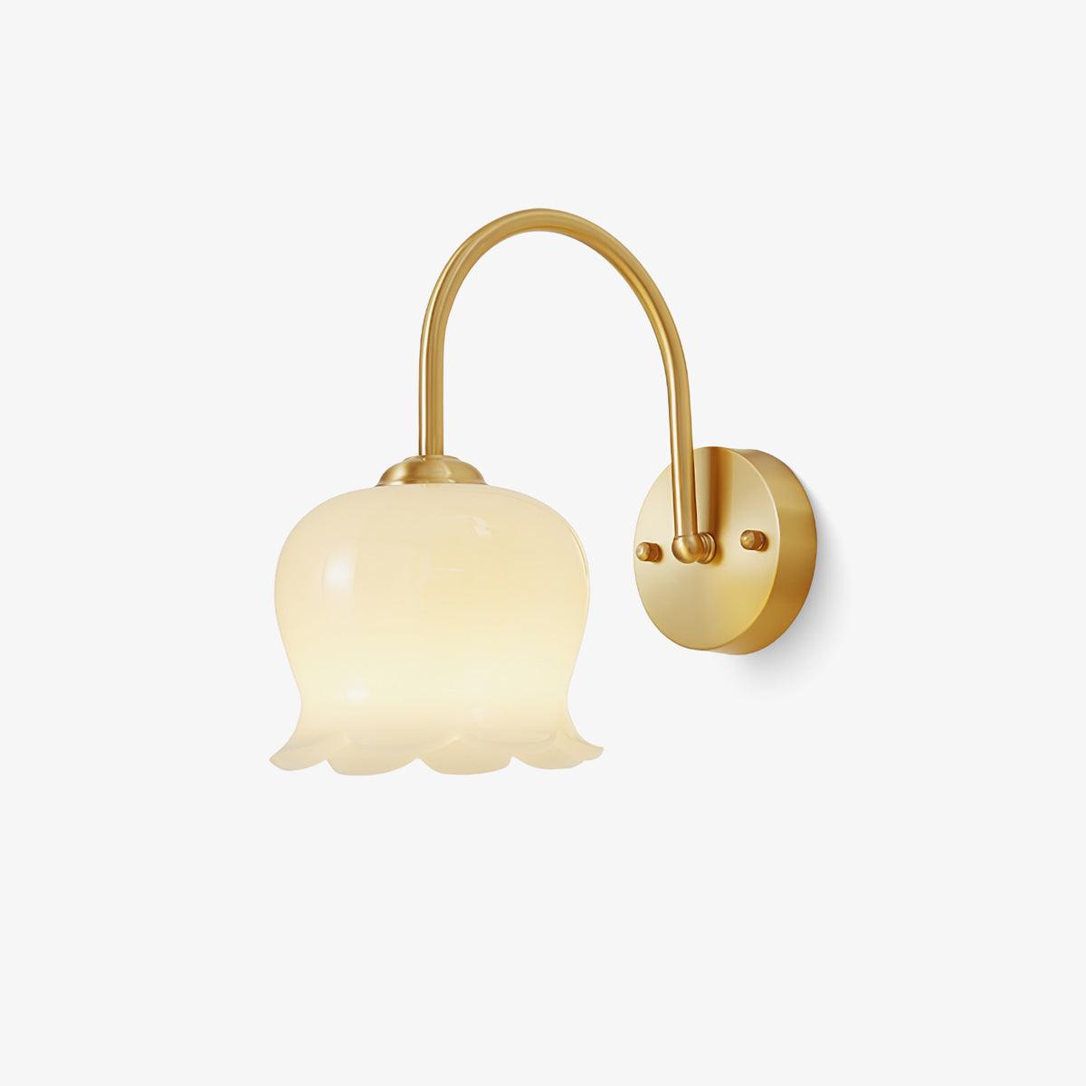 Avcarora aplique de pared Premium nórdico de latón y vidrio