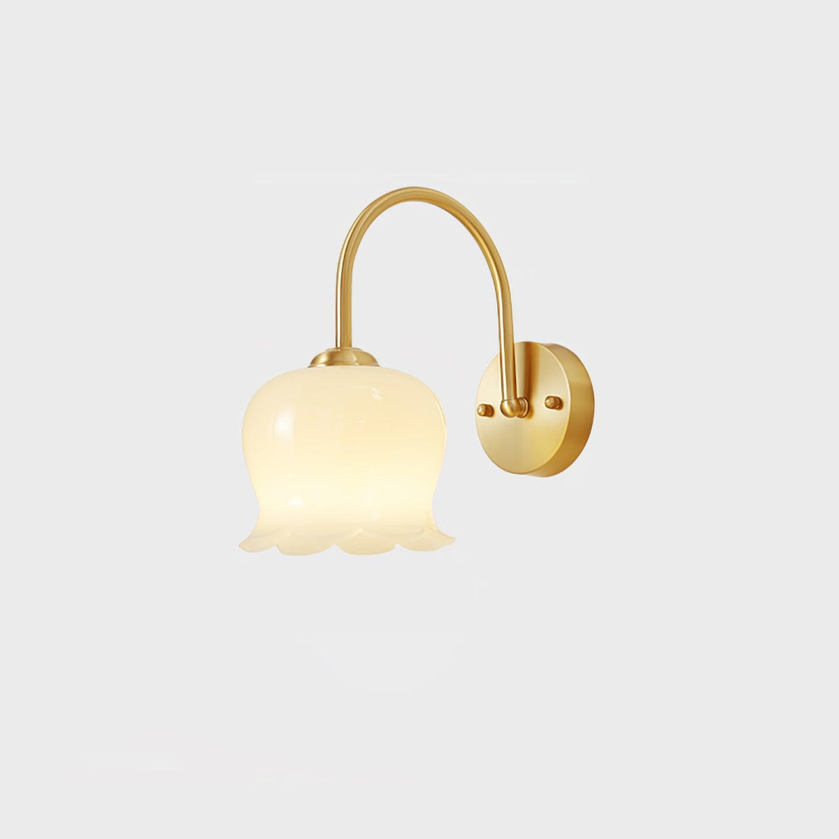 Avcarora aplique de pared Premium nórdico de latón y vidrio