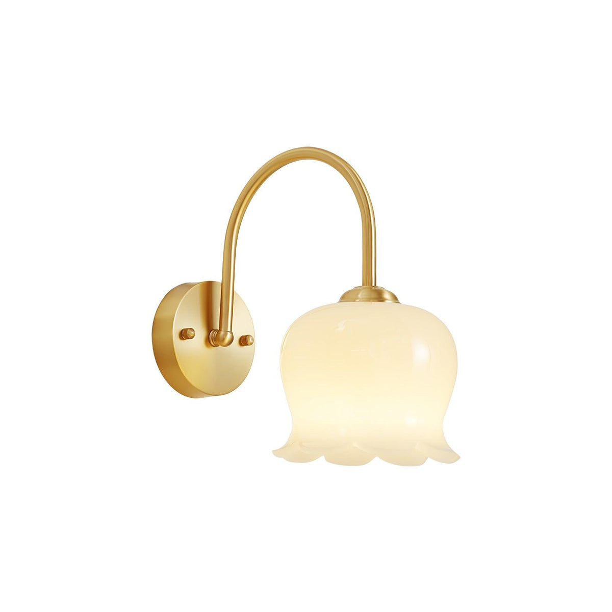 Avcarora aplique de pared Premium nórdico de latón y vidrio