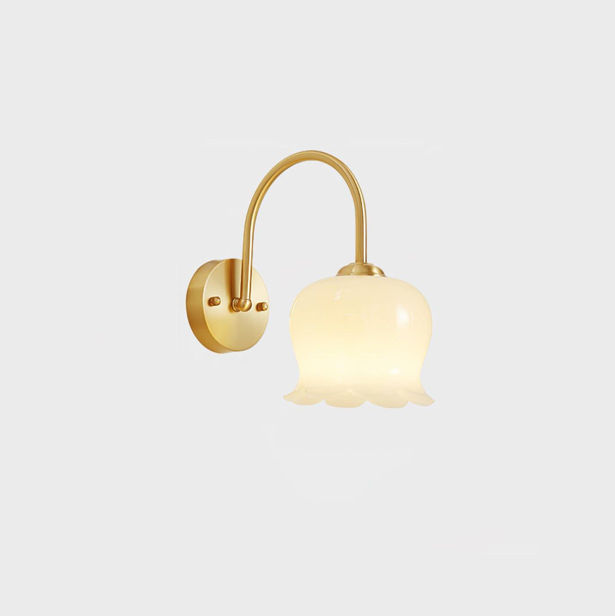 Avcarora aplique de pared Premium nórdico de latón y vidrio