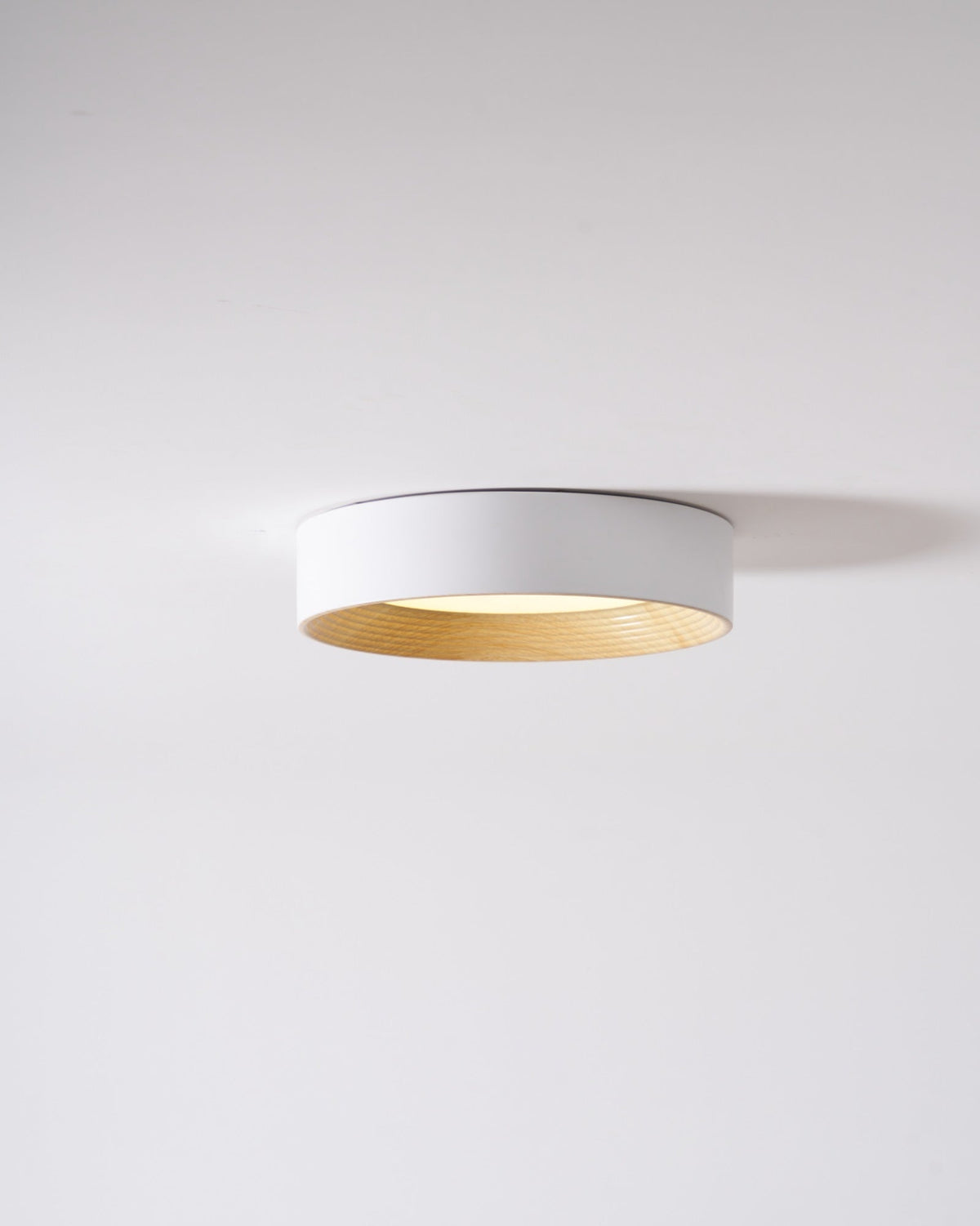 Elvirelle lámpara de techo anillo de madera minimalista regulable