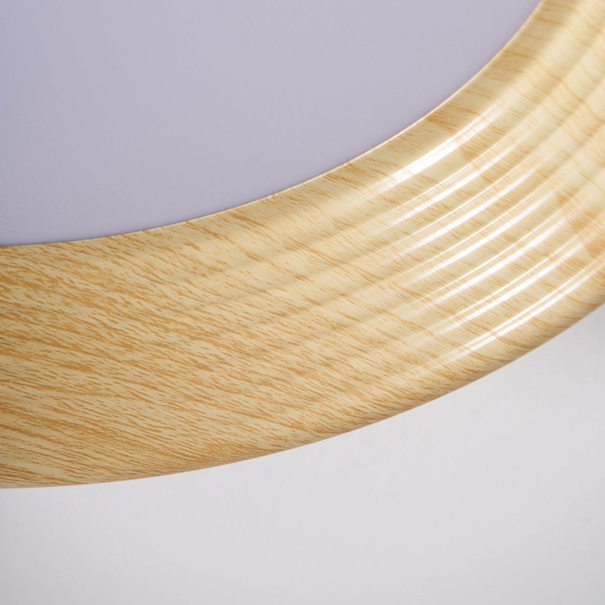 Elvirelle lámpara de techo anillo de madera minimalista regulable