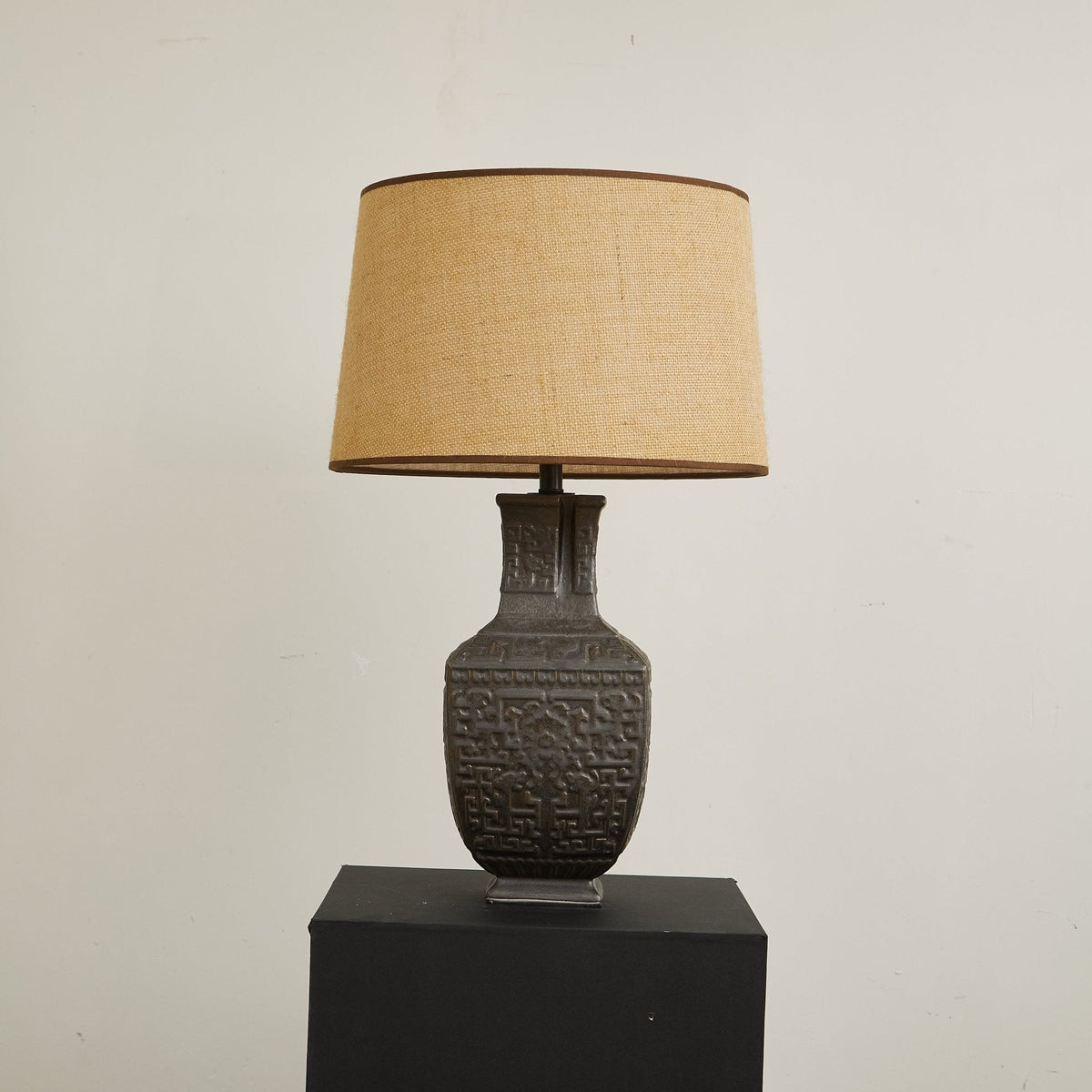 Echo lámpara de mesa vintage de tejido