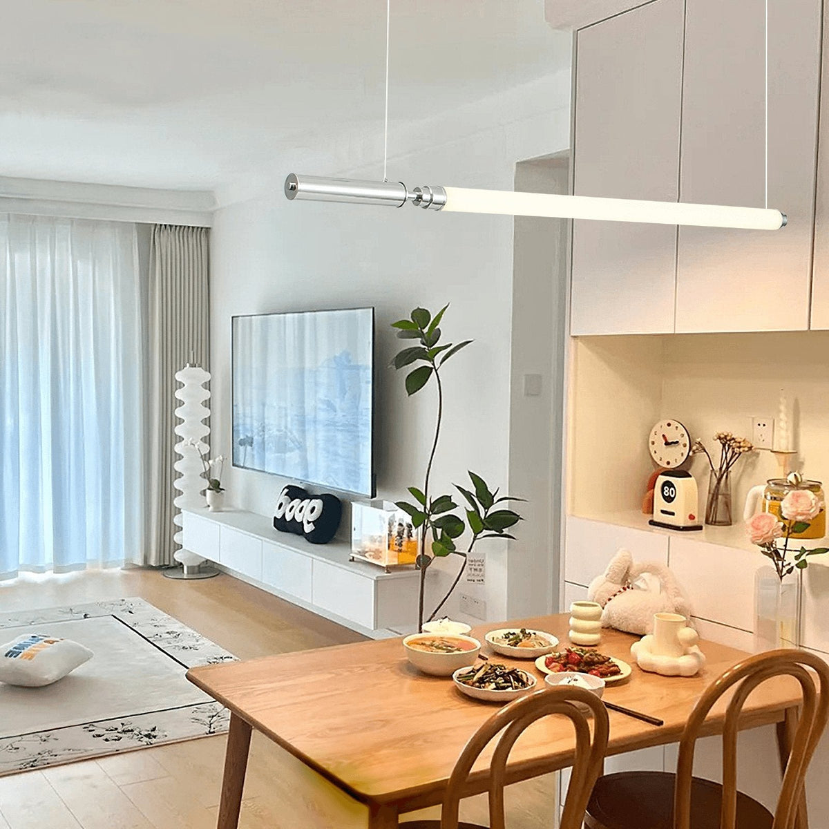 Ollaeos lámpara colgante moderna minimalista de vidrio