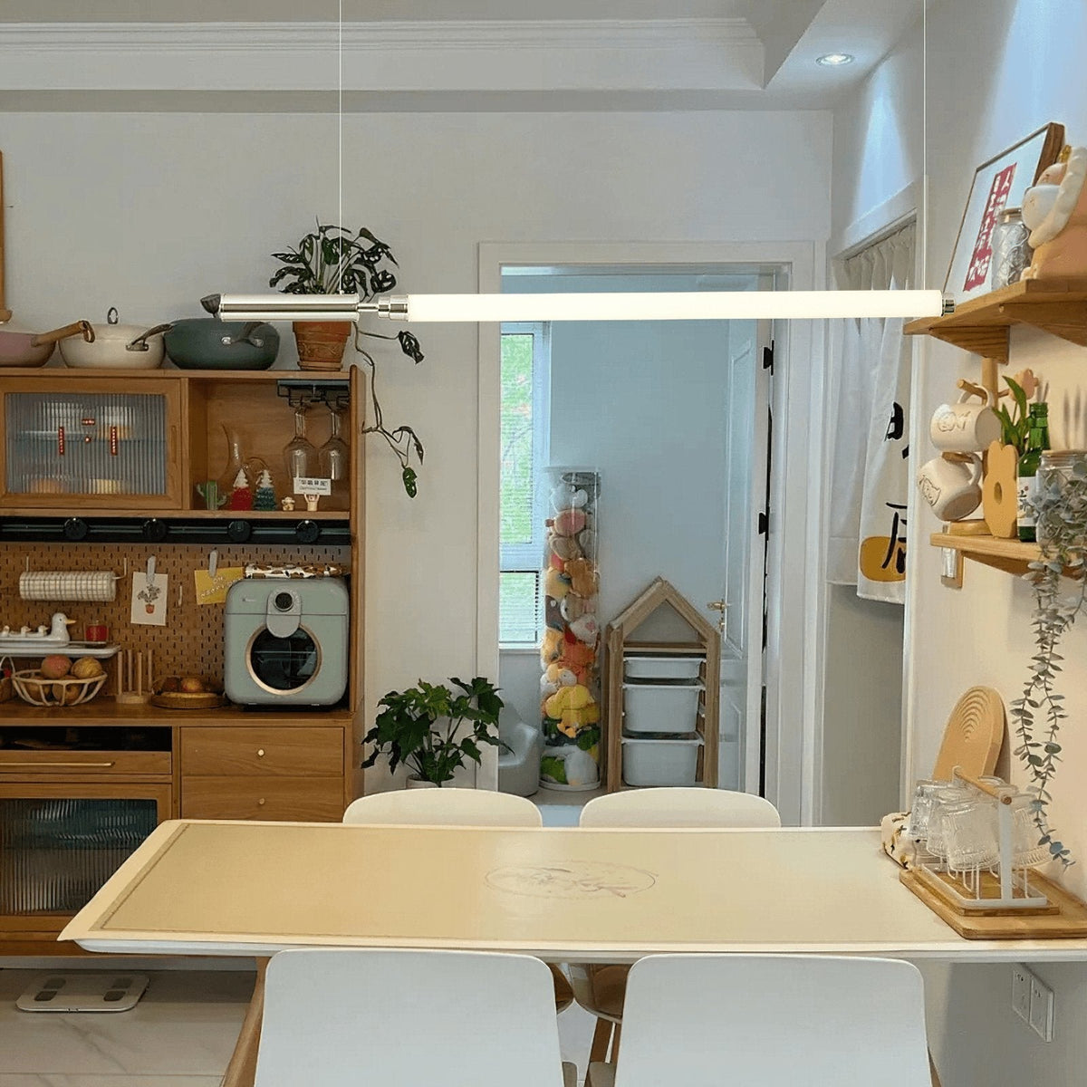Ollaeos lámpara colgante moderna minimalista de vidrio