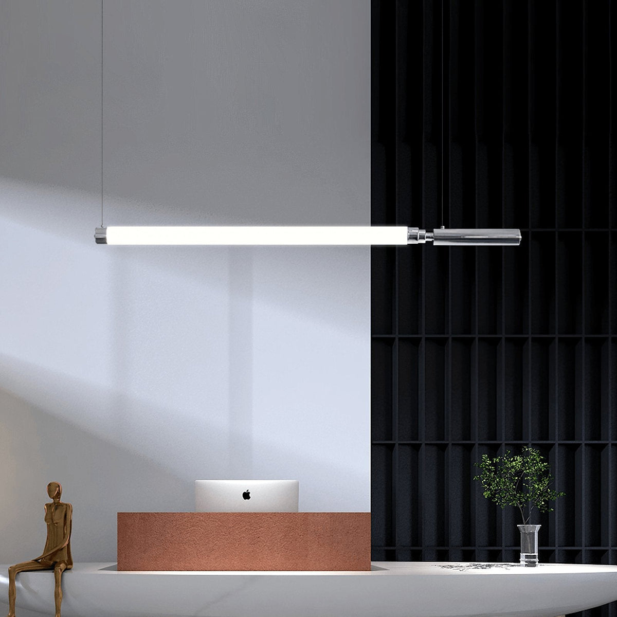 Ollaeos lámpara colgante moderna minimalista de vidrio