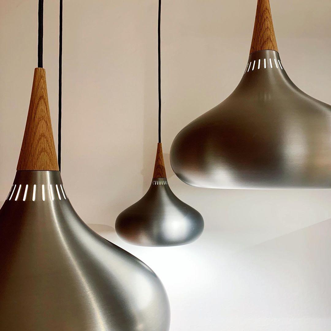 Aelorn lámpara colgante de aluminio y madera industrial