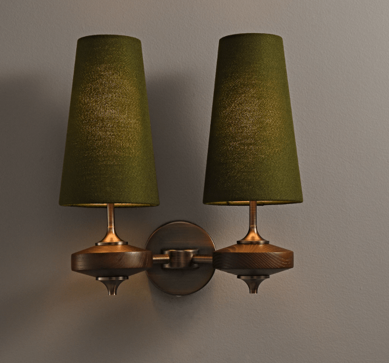 Hestin Twin pantalla aplique de pared