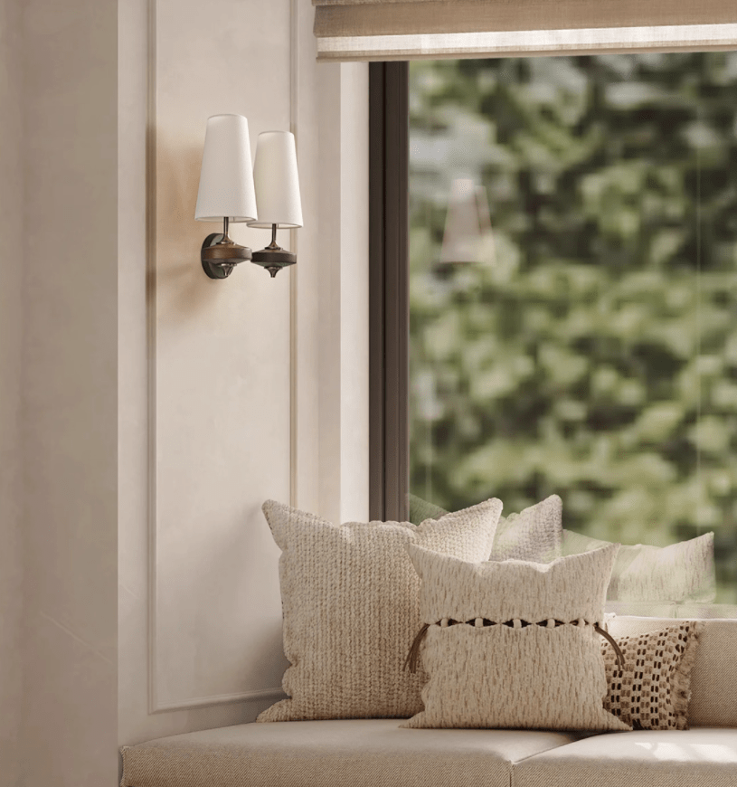 Hestin Twin pantalla aplique de pared