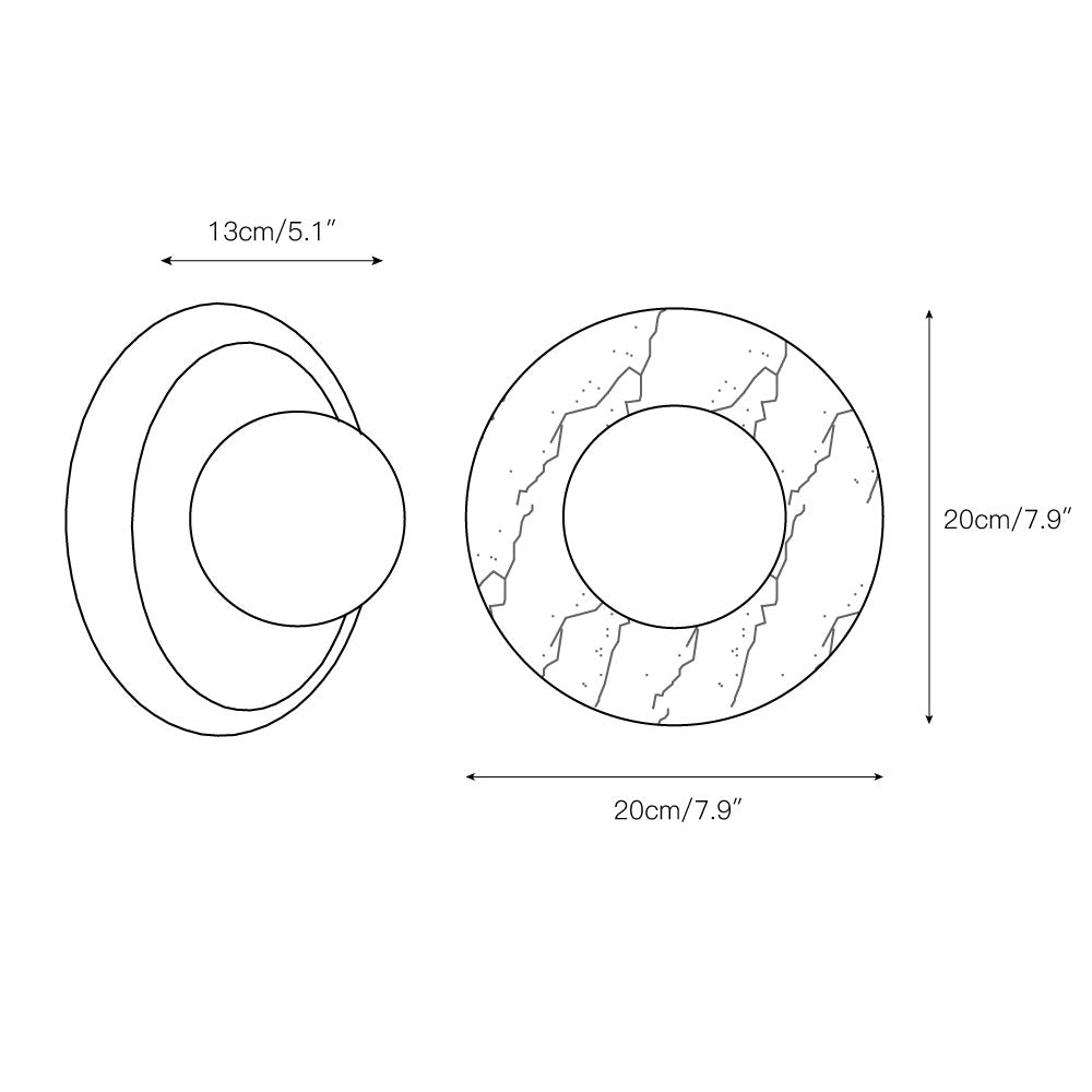 Leander aplique de pared
