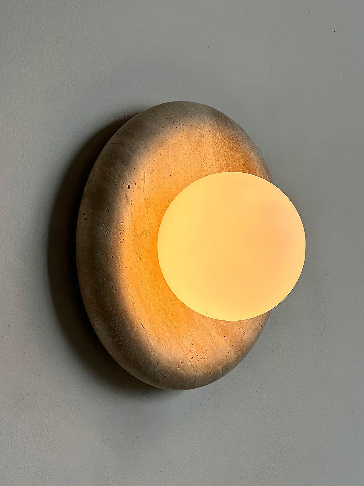 Orli Aplique de pared Travertino Minimalista