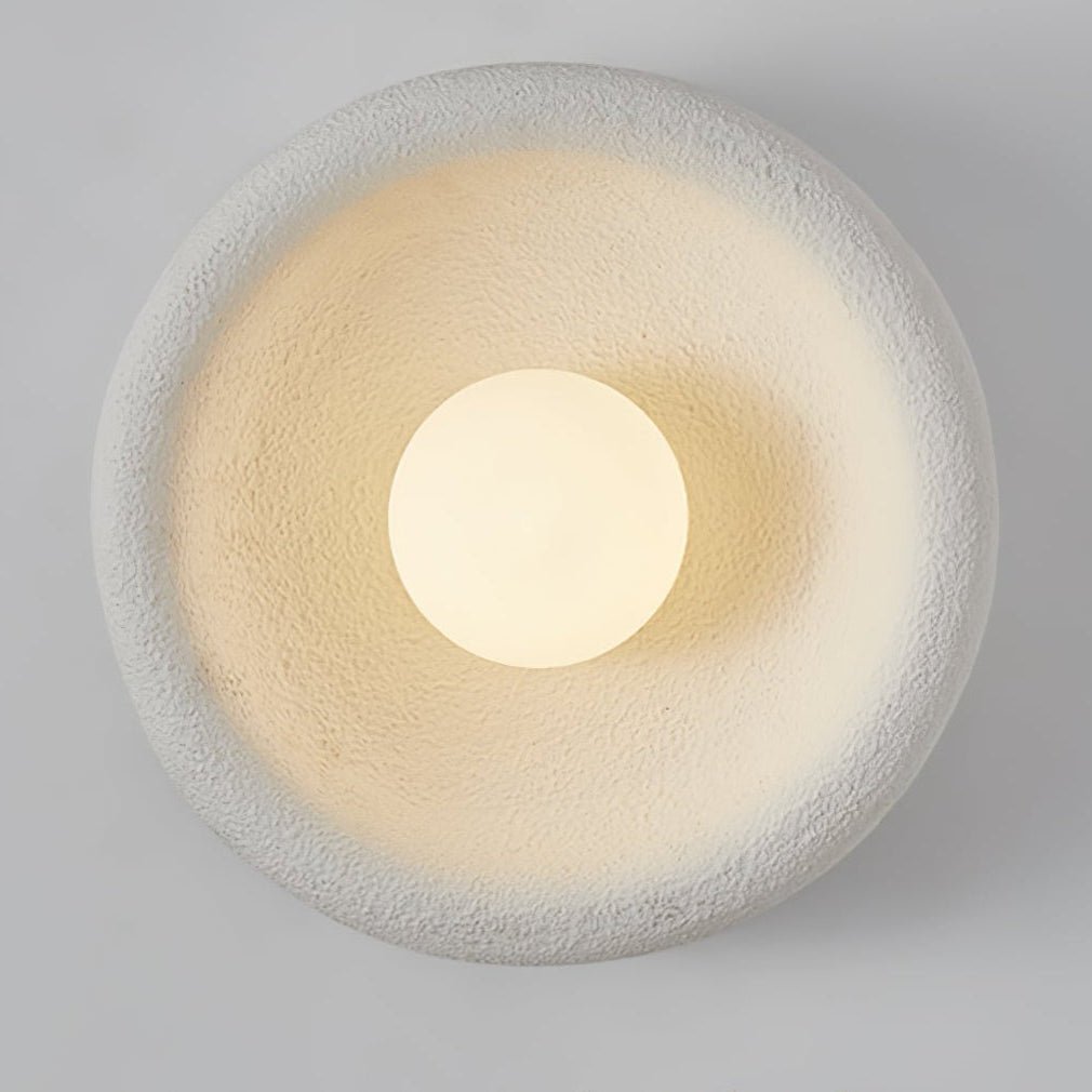 Evvinora aplique de pared moderno minimalista con halo de vidrio