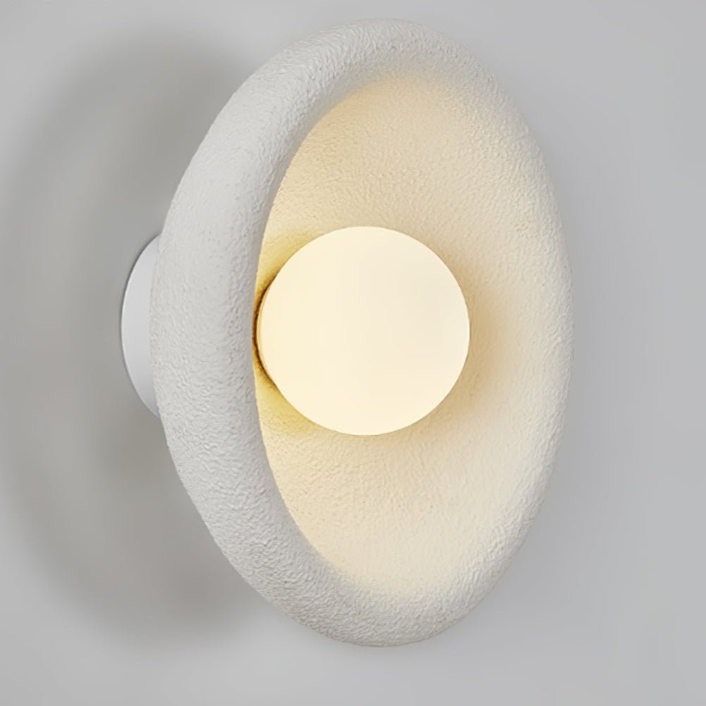 Evvinora aplique de pared moderno minimalista con halo de vidrio