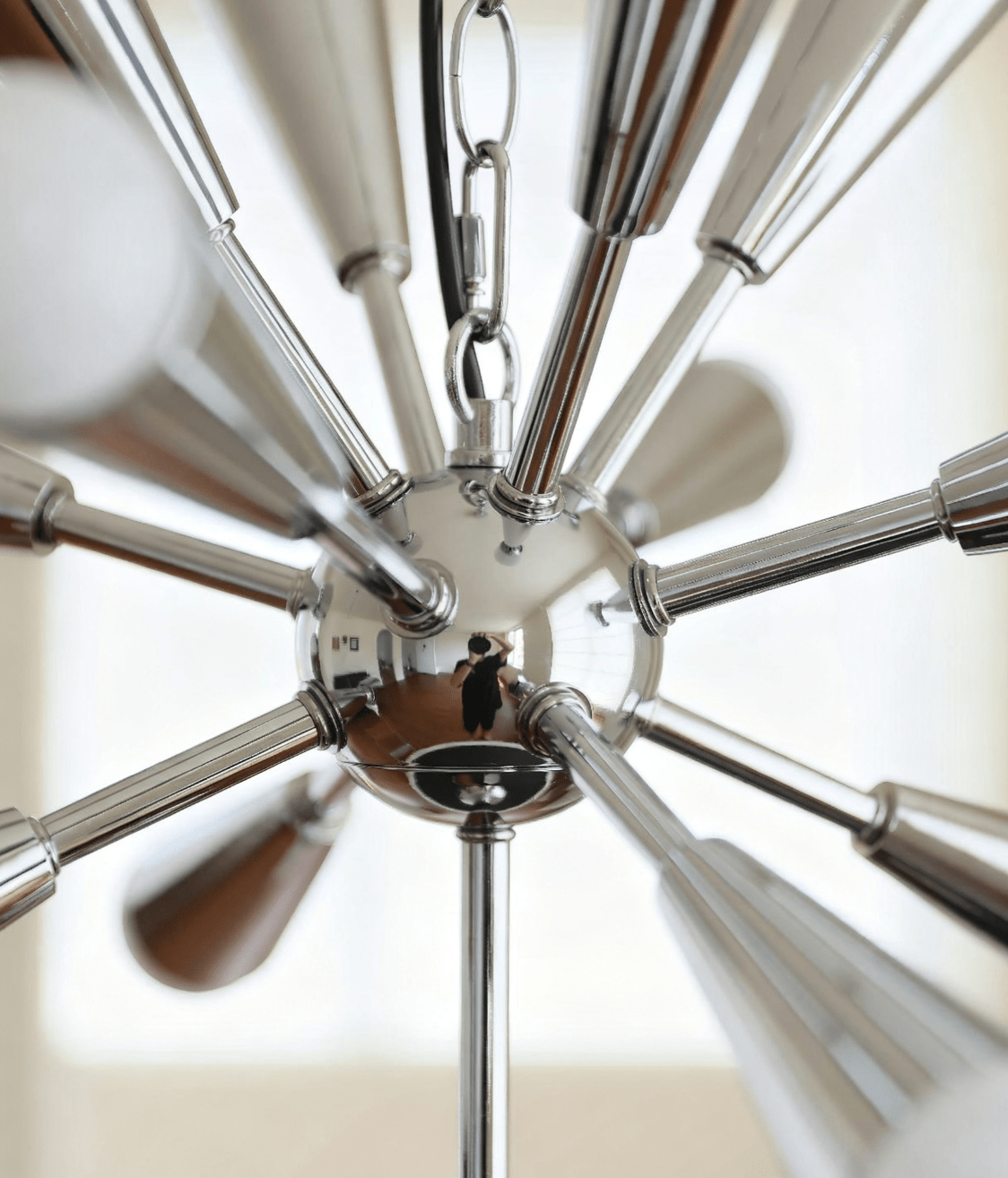 Emberis lámpara de araña en cromo