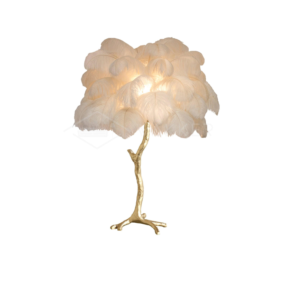 Ostrich lámpara de mesa