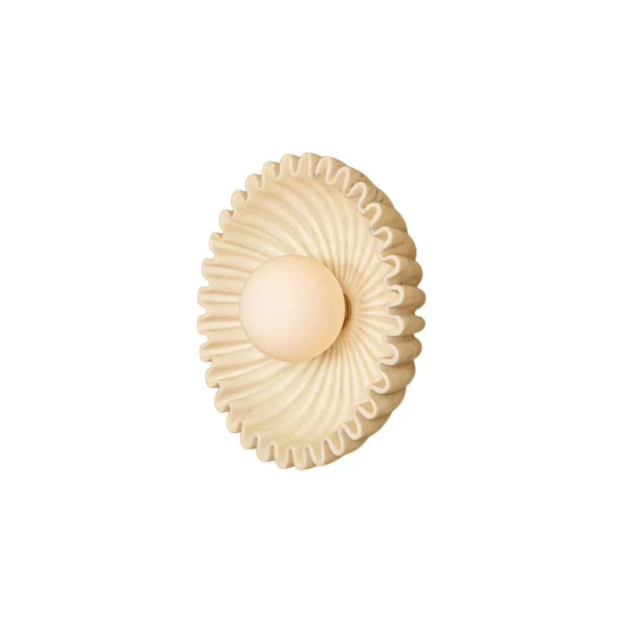 Skyler Unusual Round Marble Glass Wall Lamp